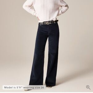 J. Crew Navy Wide Leg Pants